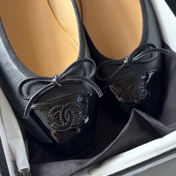 Chanel black classic iconic ballerinas - Picture 10 of 12